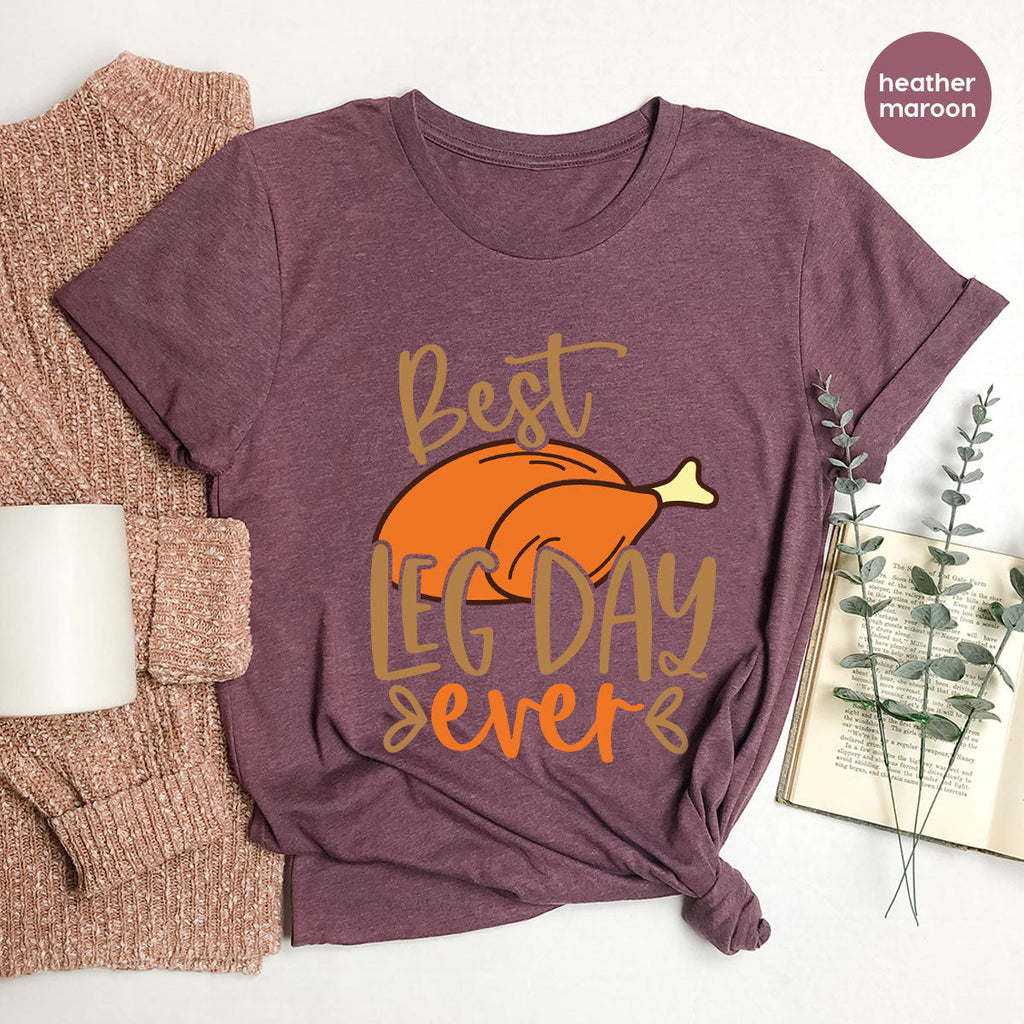 Funny Thanksgiving Shirts, Turkey Graphic Tees, Fall product image 76