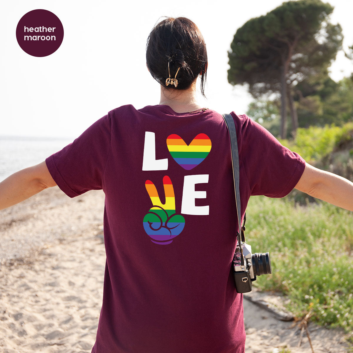 LGBT Love Shirt, Rainbow Glory T-Shirt, Pride Tee product image 73