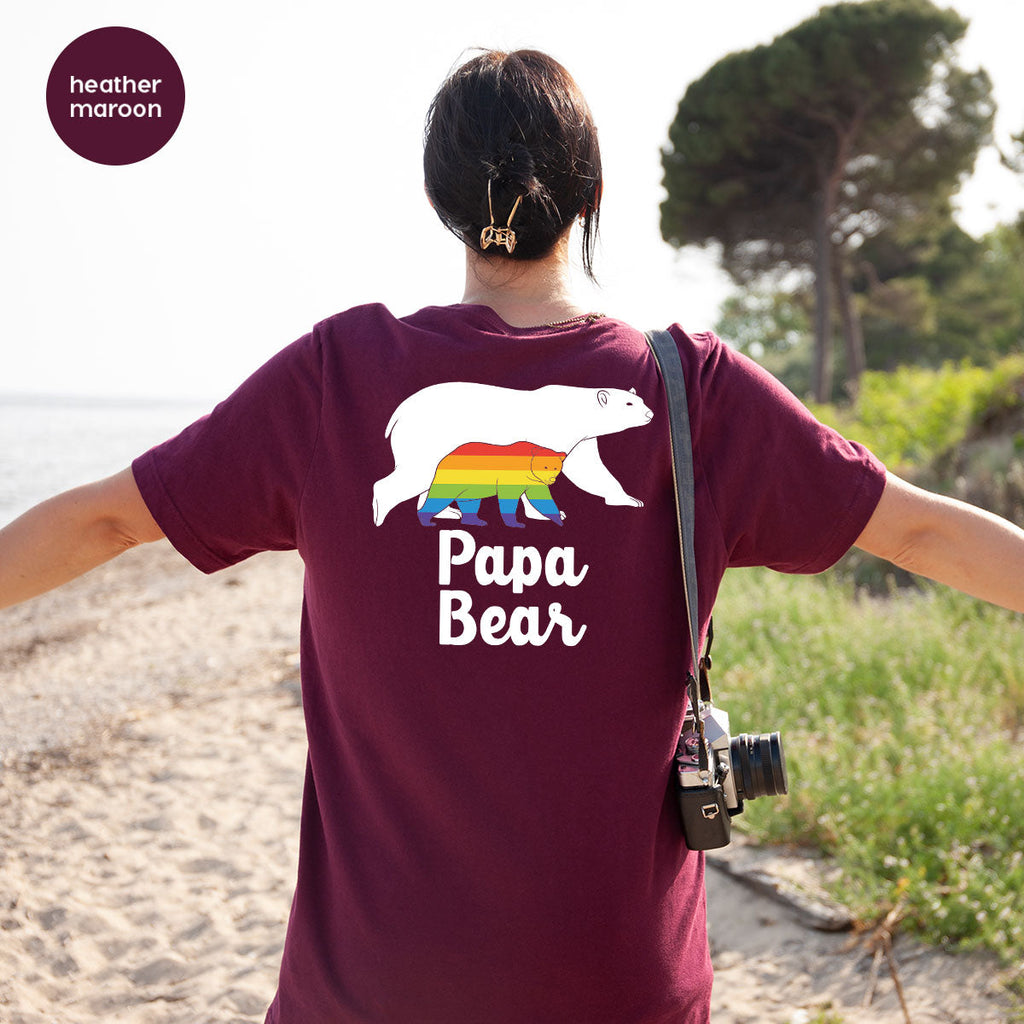 Papa Bear Shirt, T-Shirt, LGBT Rainbow Tee product image 69