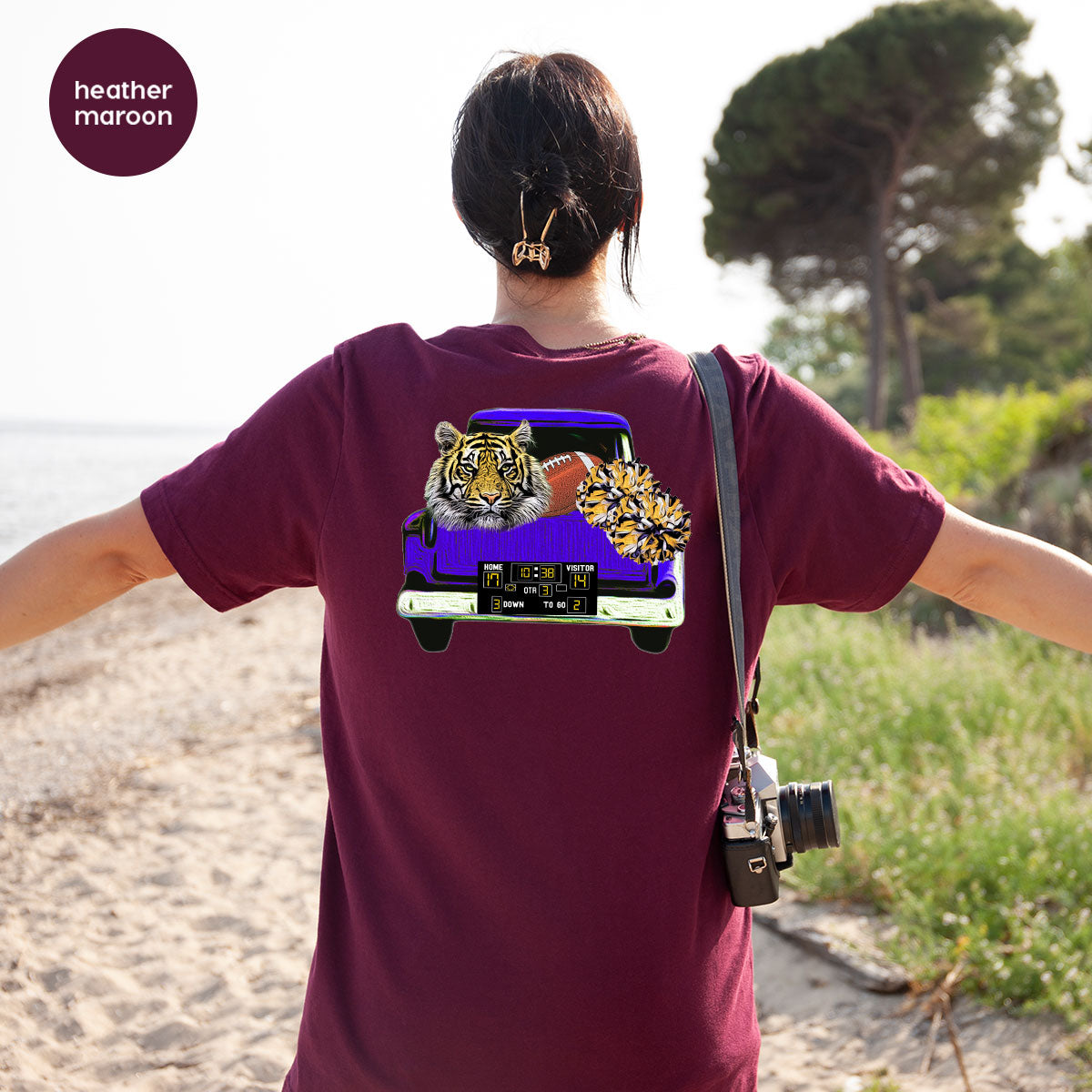 Football Truck Shirt, Tiger Graphic Tees, Mom TShirt, Gifts product image 95