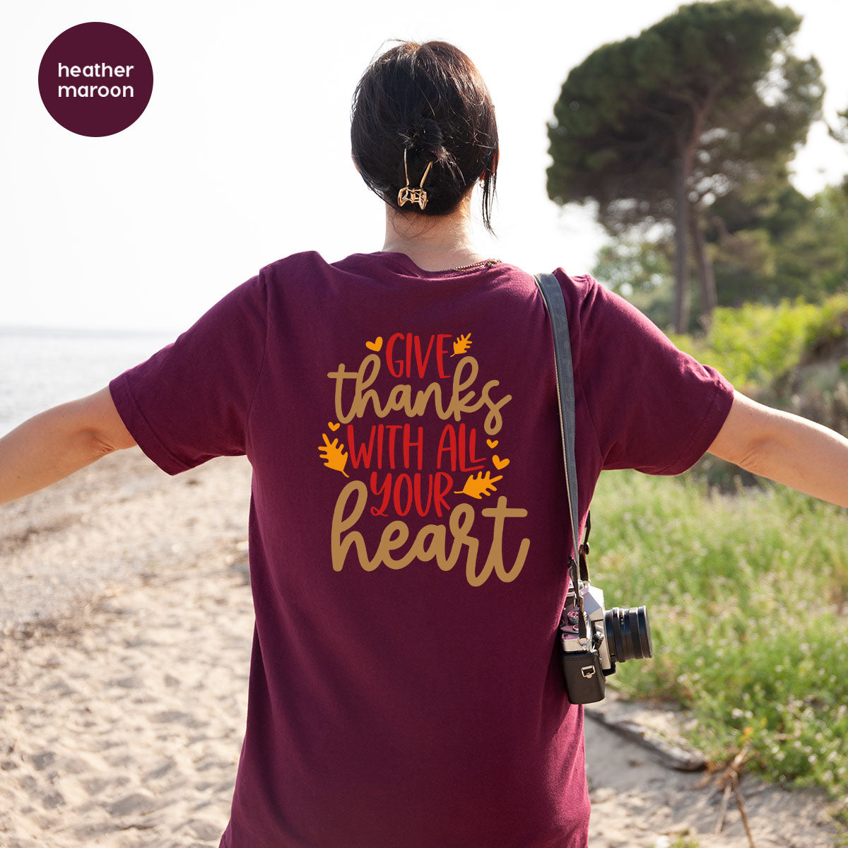 Cute Fall Clothing, Thanksgiving T-Shirt, Gift for Her product image 38