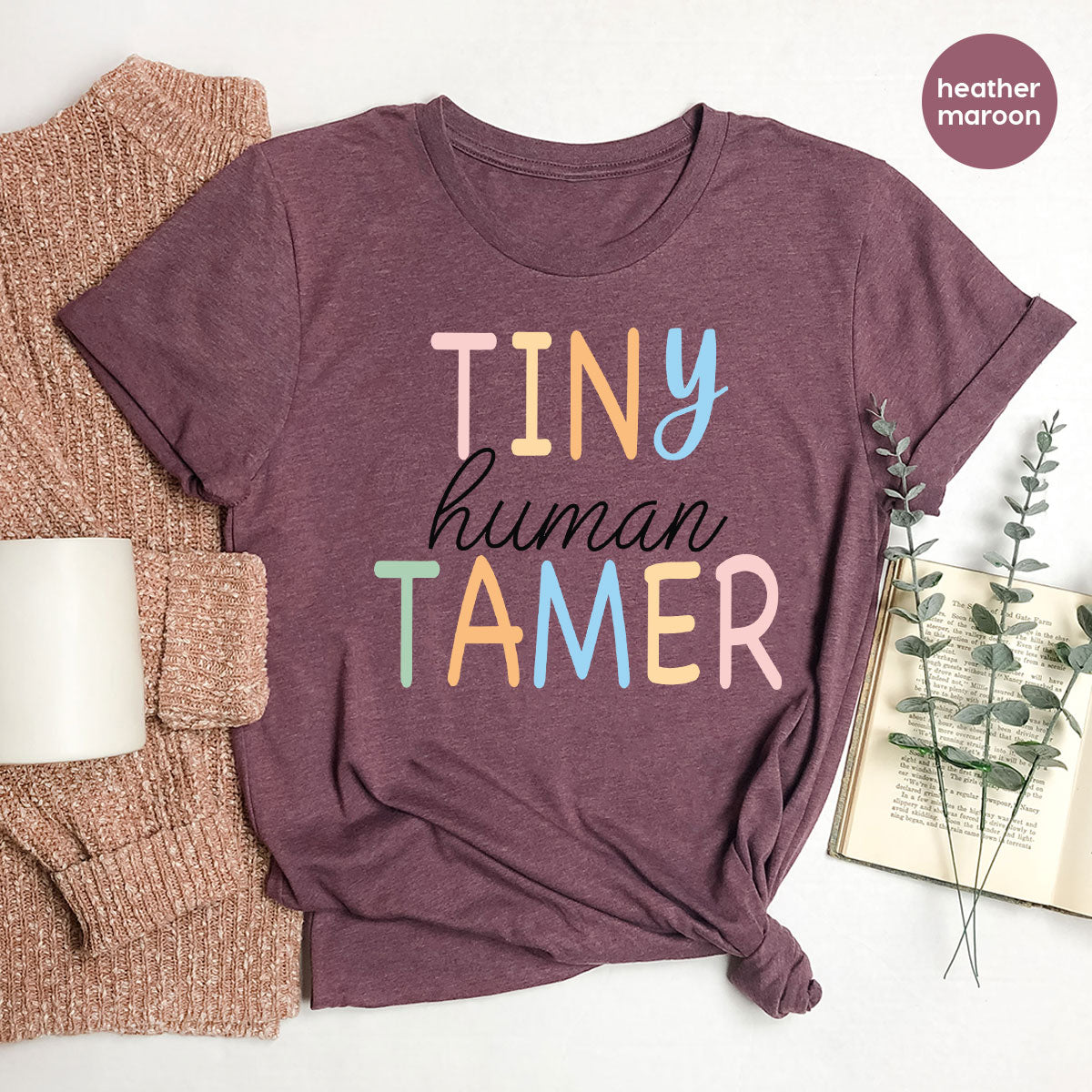 Teacher Shirt, Tiny Human Tamer, Kindergarten Preschool product image 6