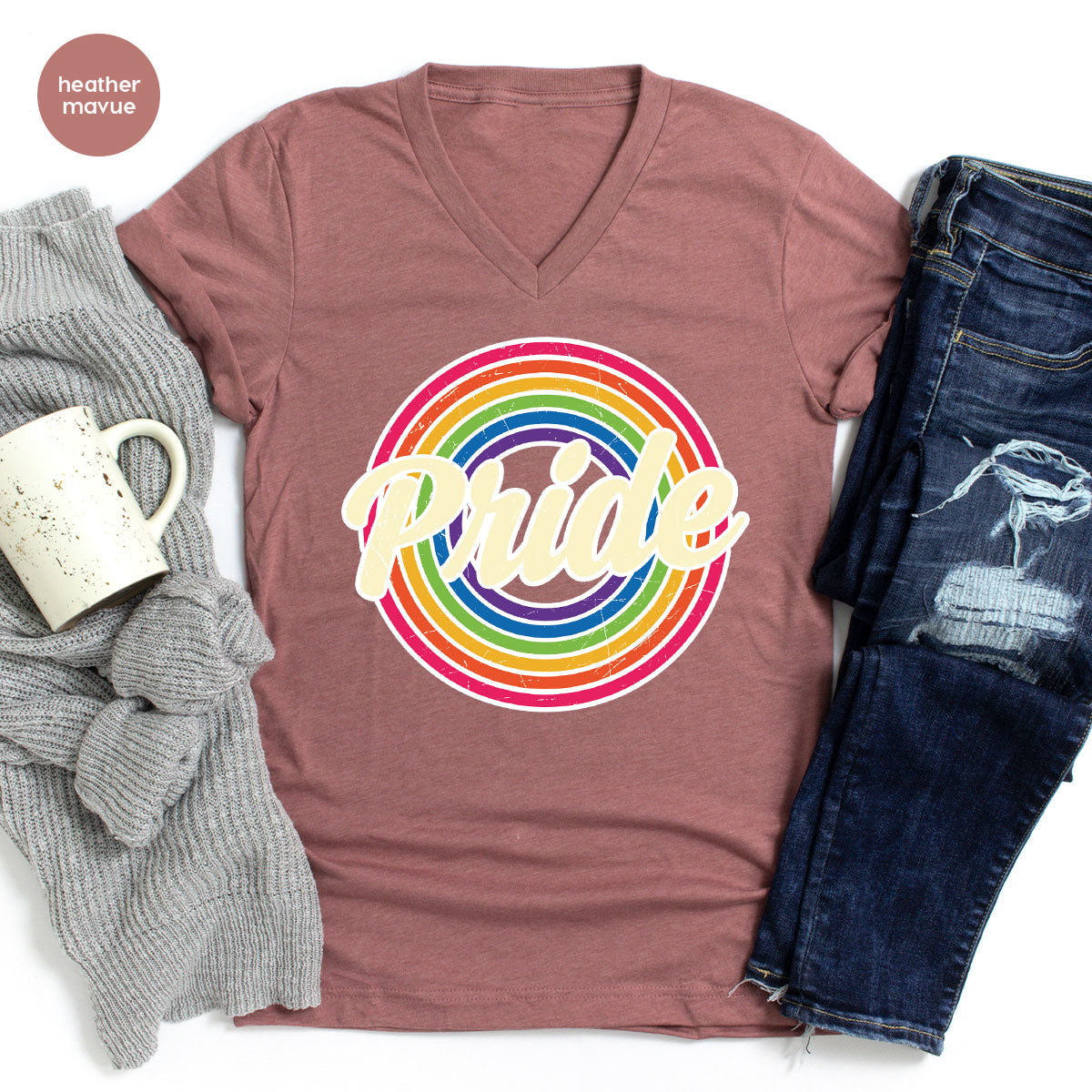 Pride Shirt, LGBT T-Shirt, Tee, Rainbow Graphic product image 73