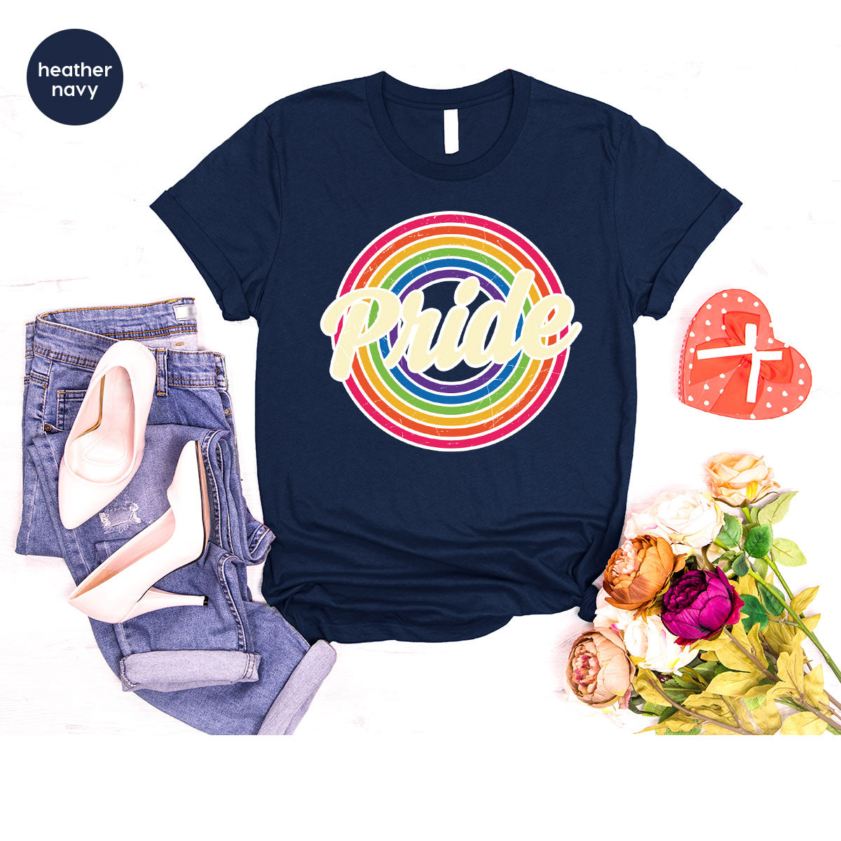 Pride Shirt, LGBT T-Shirt, Tee, Rainbow Graphic product image 75
