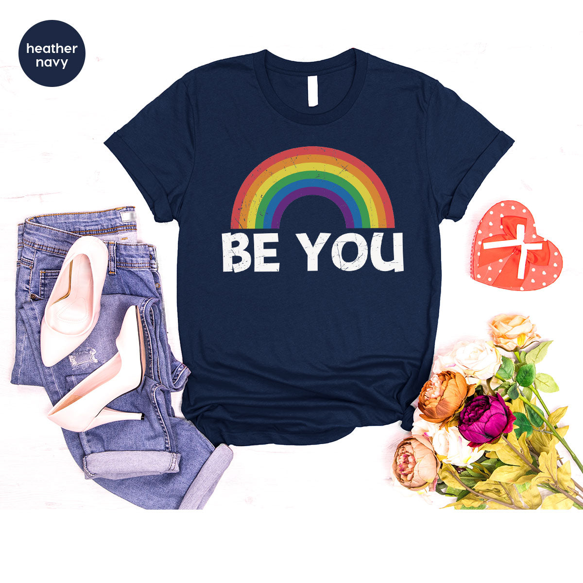 Rainbow T-Shirt, Be You Shirt, LGBT Pride product image 72