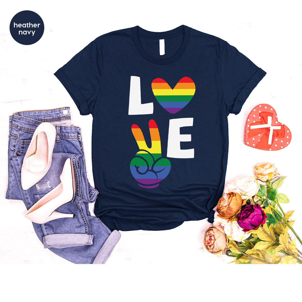 LGBT Love Shirt, Rainbow Glory T-Shirt, Pride Tee product image 78