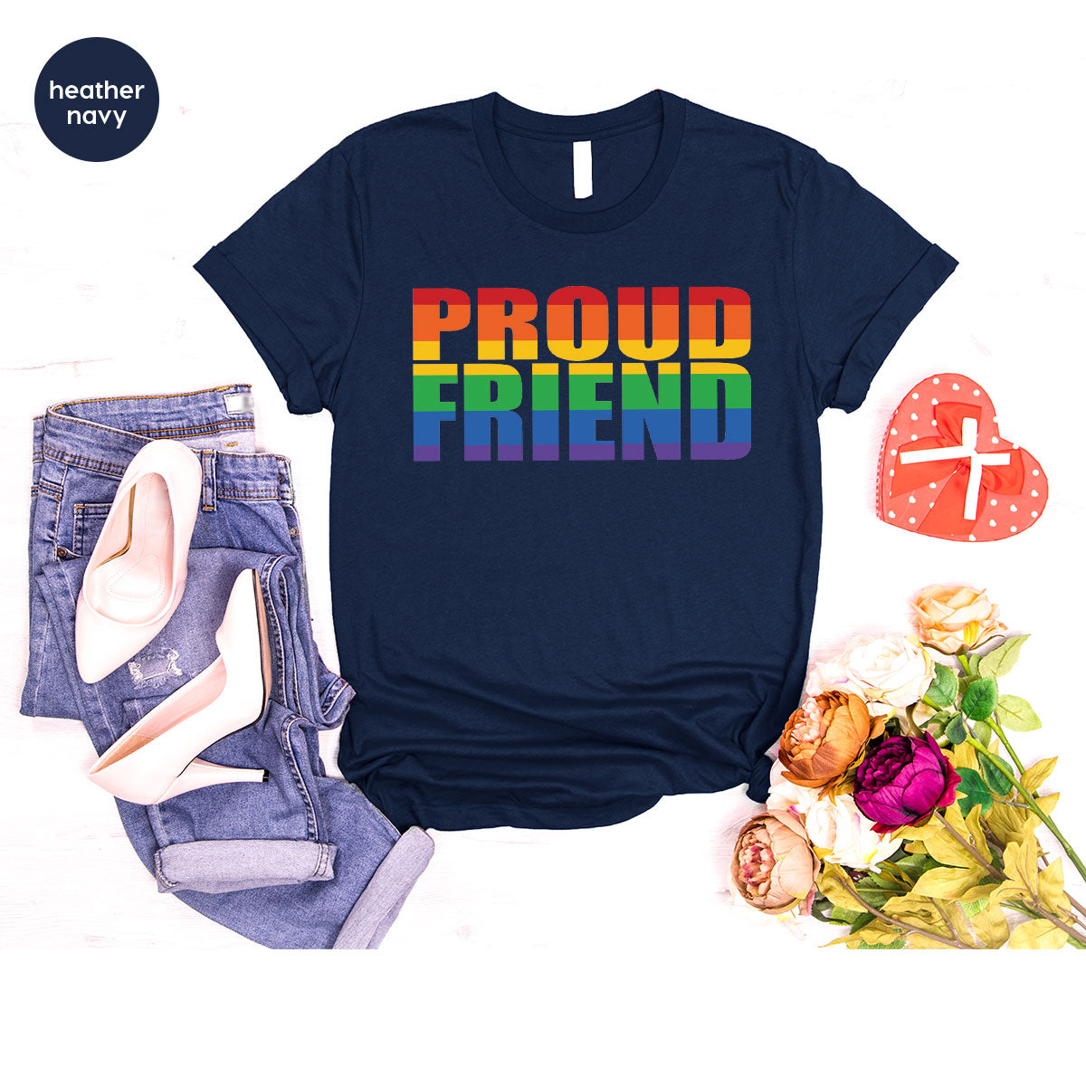 LGBT Friendship Shirt, Proud Friend T-Shirt, Gift Tee product image 76