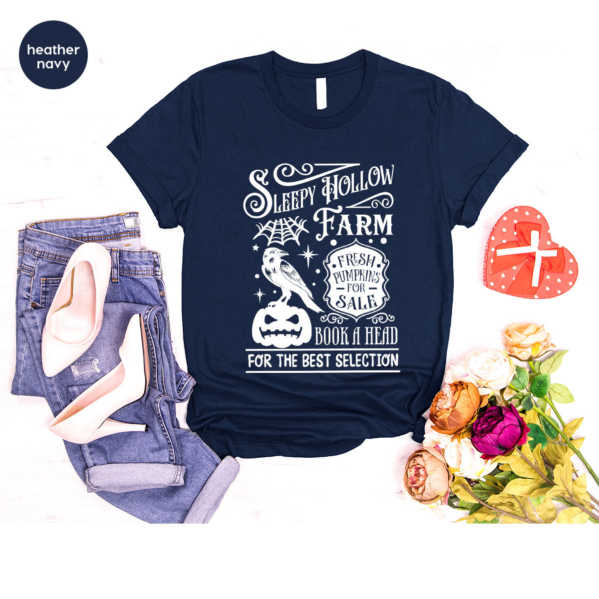 Halloween Sweatshirt, Farmer Outfit, Pumpkin Shirt, Spooky product image 144