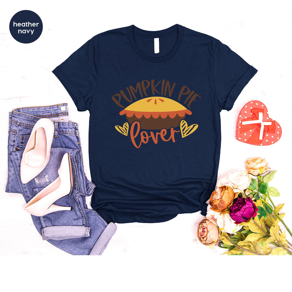 Kids Thanksgiving Shirts, Pumpkin Pie Graphic Tees, Gift product image 95