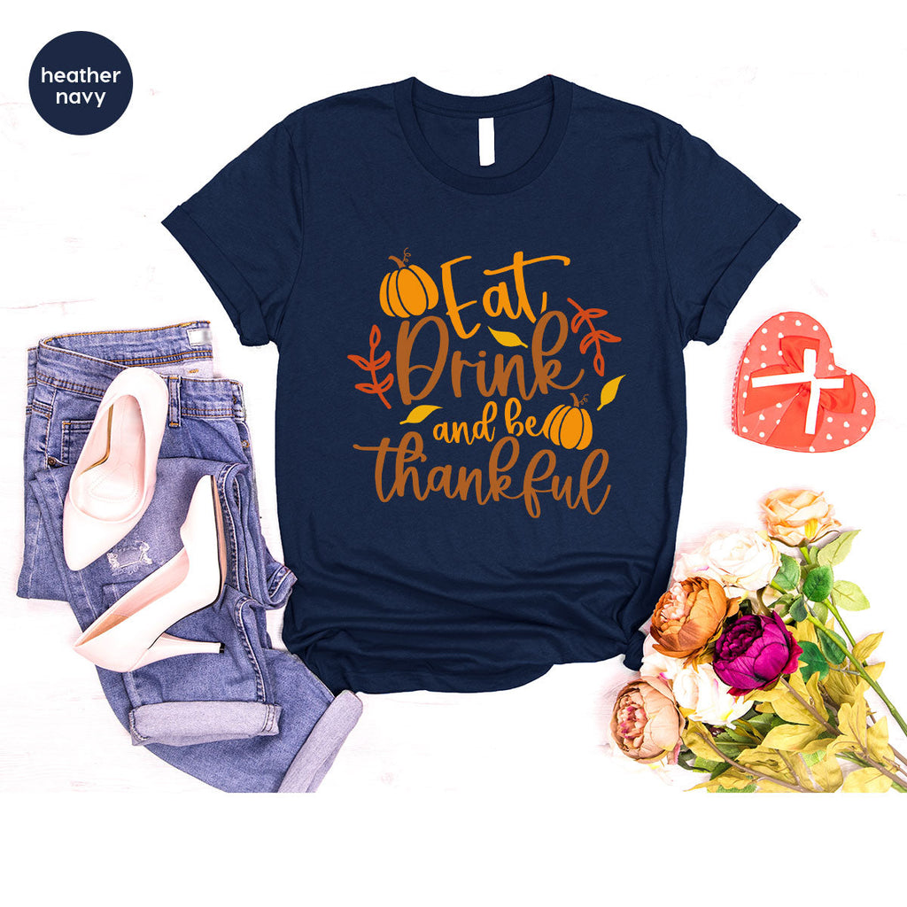 Cute Pumpkin T-Shirt, Fall Graphic Tees, Thankful Gifts product image 107