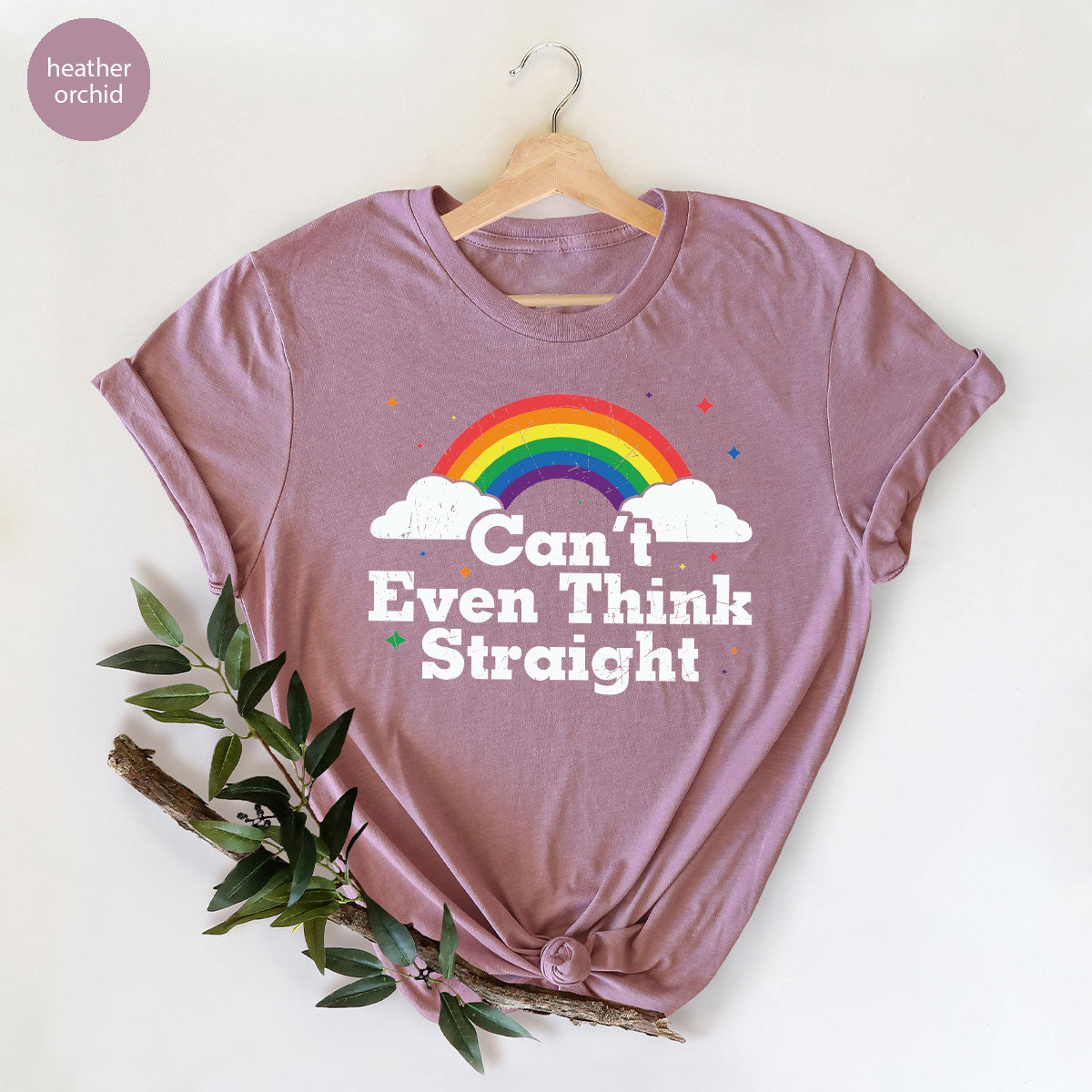 Can I Even Think Straight Shirt, Rainbow T-Shirt, LGBT product image 79