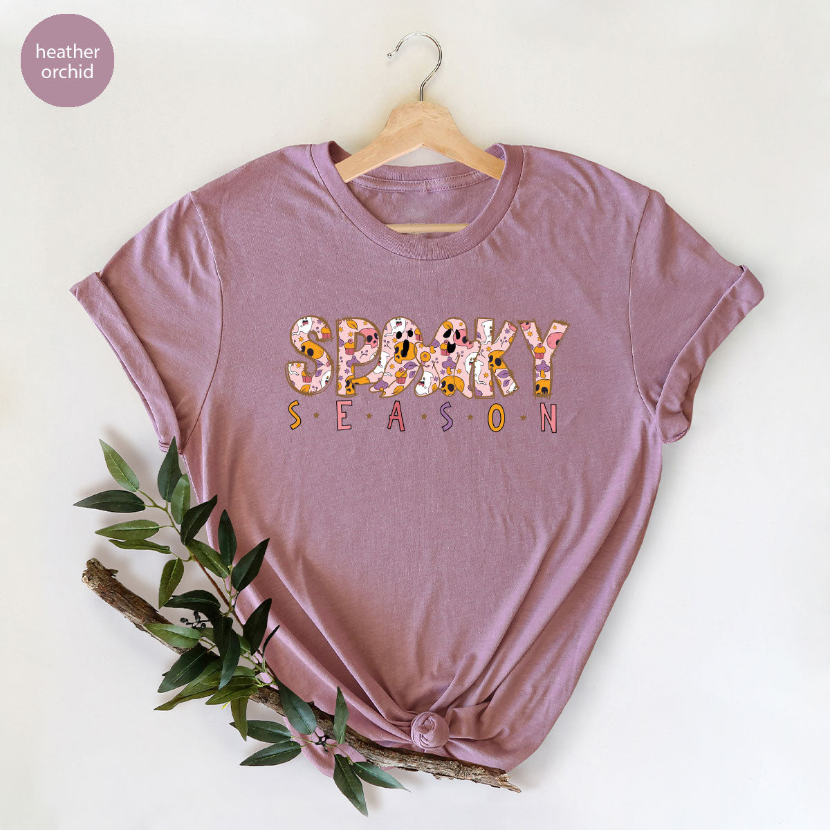 Ghost Graphic Tees, Cute Kid Halloween Shirt, Spooky product image 139