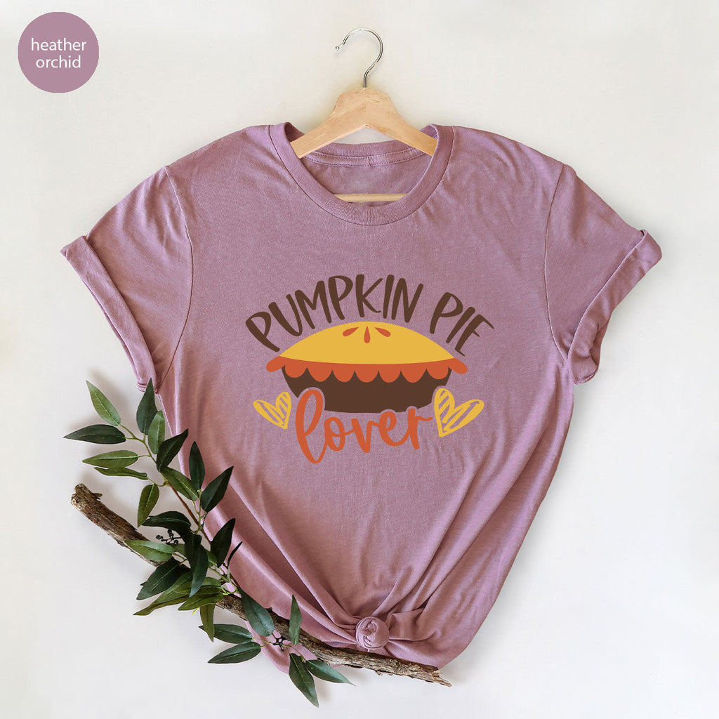 Kids Thanksgiving Shirts, Pumpkin Pie Graphic Tees, Gift product image 96