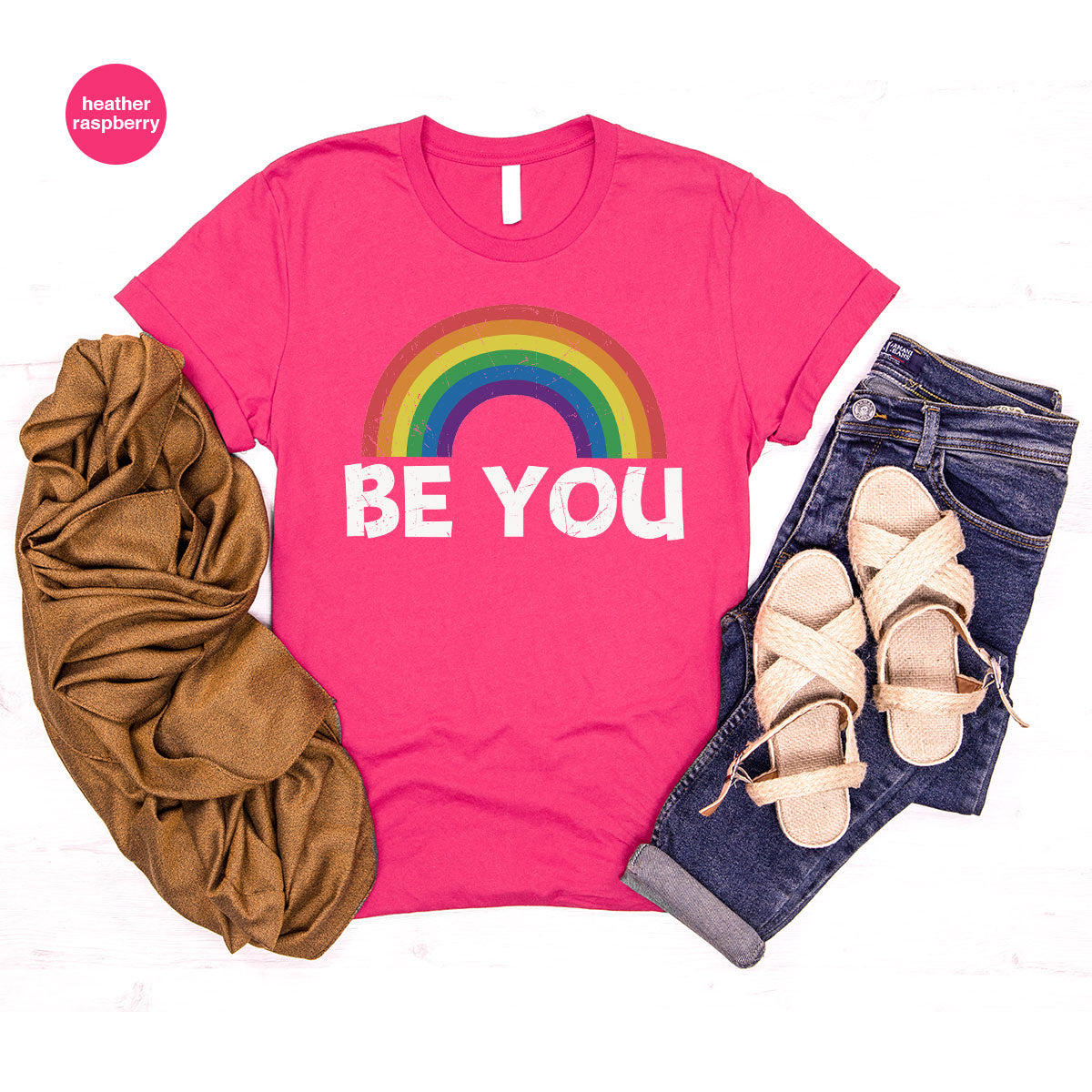 Rainbow T-Shirt, Be You Shirt, LGBT Pride product image 75