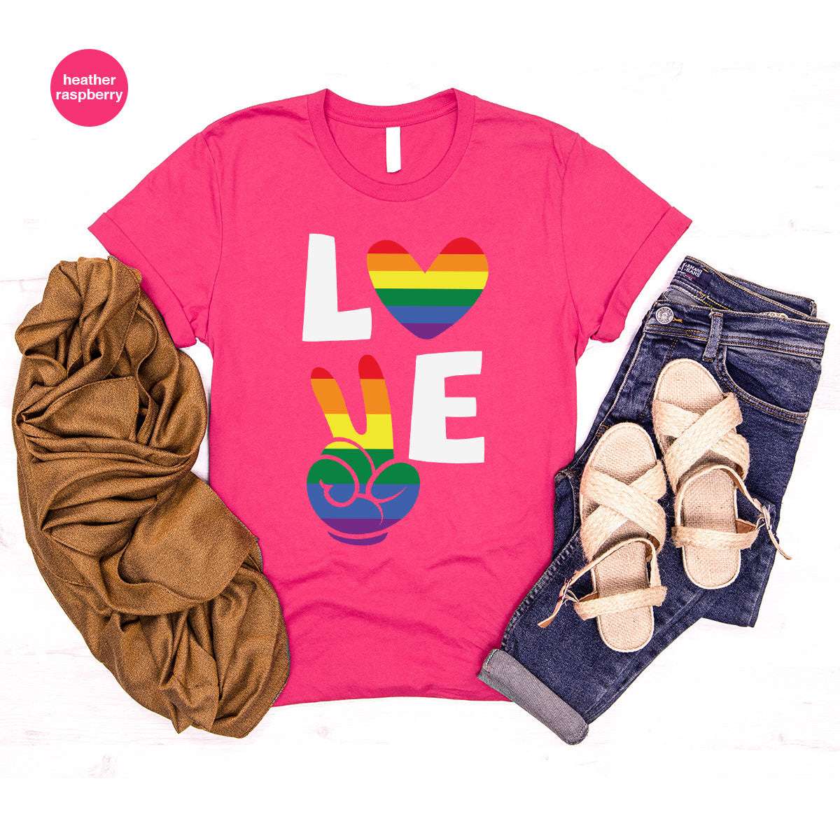 LGBT Love Shirt, Rainbow Glory T-Shirt, Pride Tee product image 81
