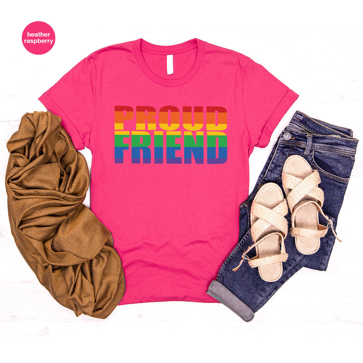LGBT Friendship Shirt, Proud Friend T-Shirt, Gift Tee product image 79