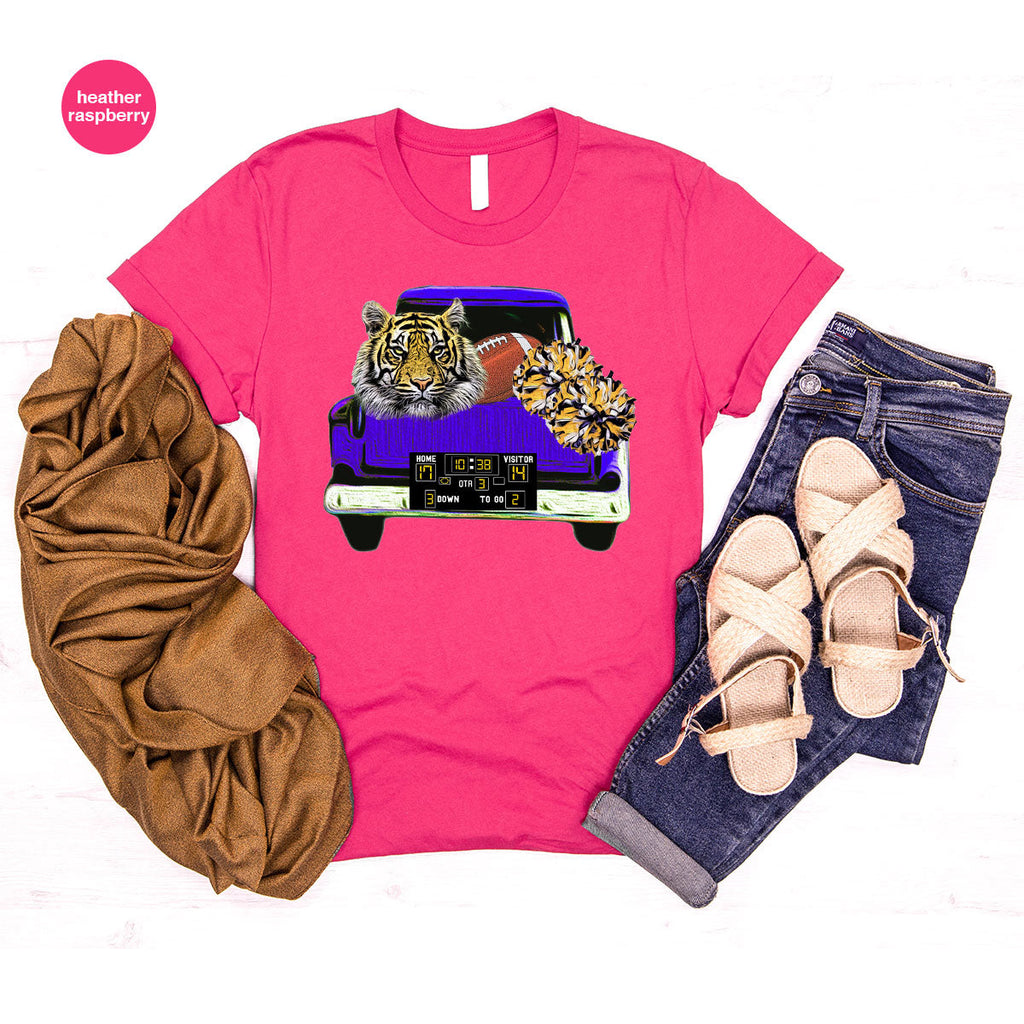 Football Truck Shirt, Tiger Graphic Tees, Mom TShirt, Gifts product image 104