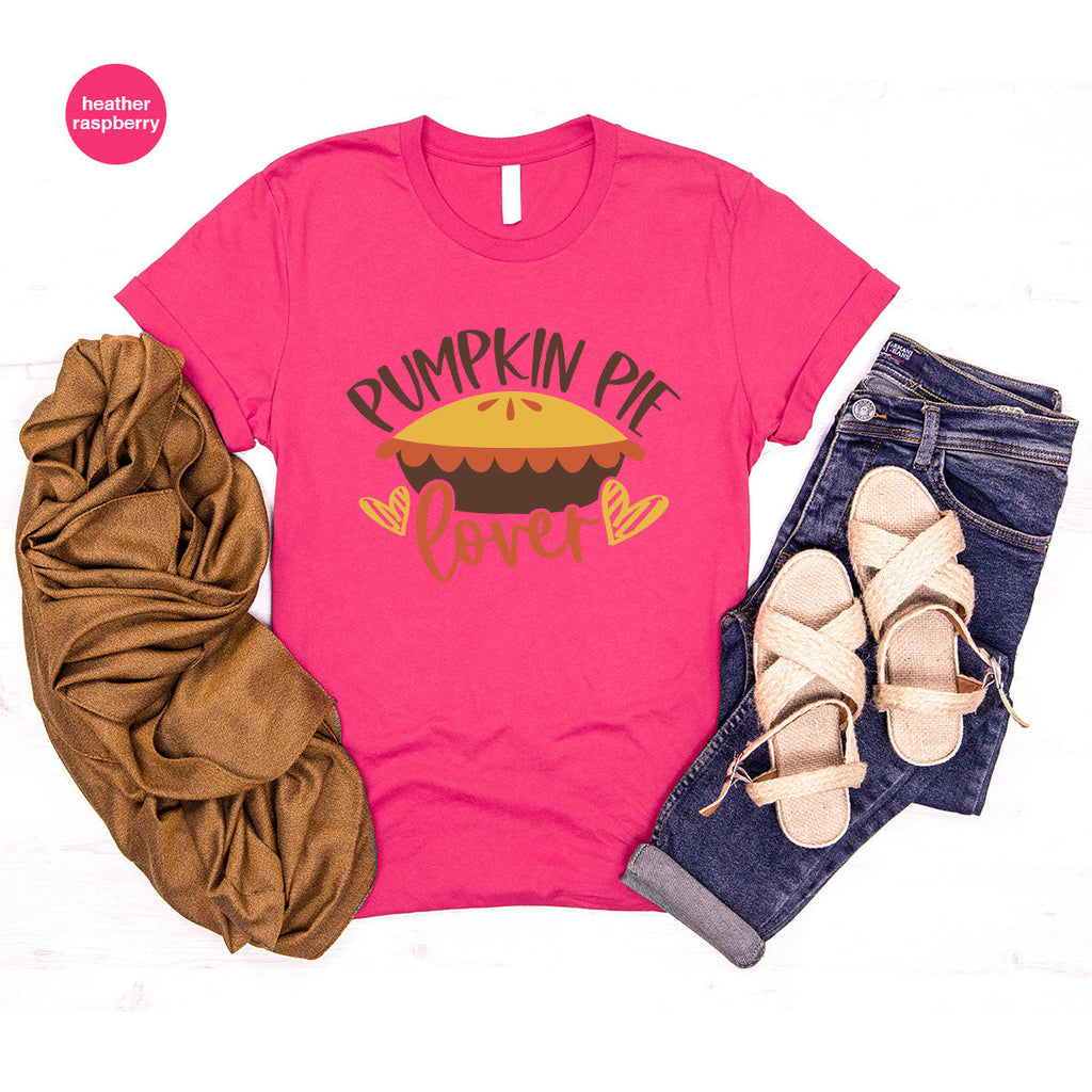 Kids Thanksgiving Shirts, Pumpkin Pie Graphic Tees, Gift product image 98