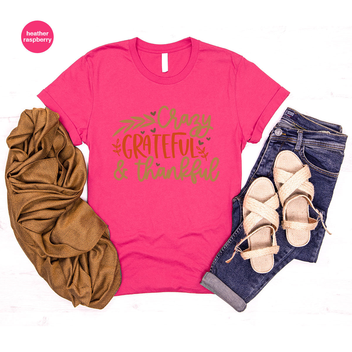 Funny Fall T Shirt, Gift for Her, Crazy Grateful Thankful product image 103