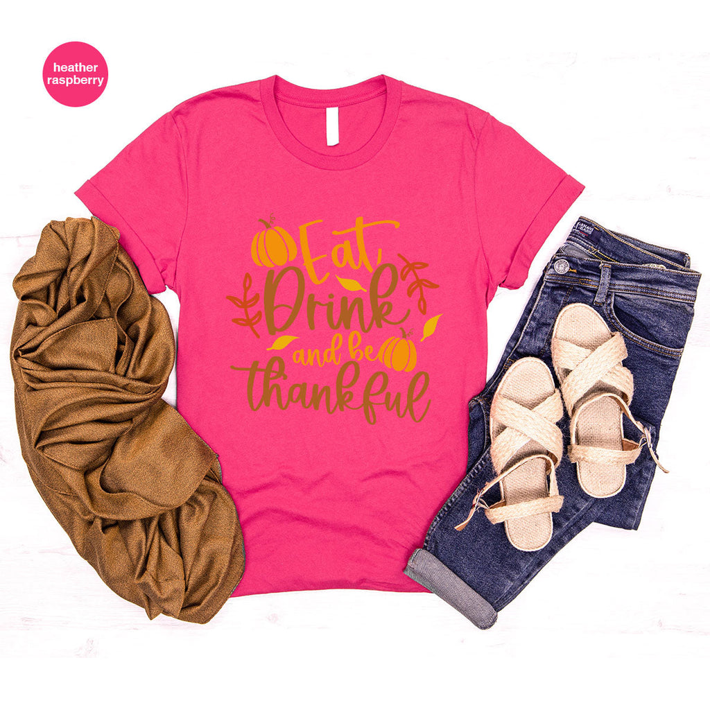 Cute Pumpkin T-Shirt, Fall Graphic Tees, Thankful Gifts product image 110