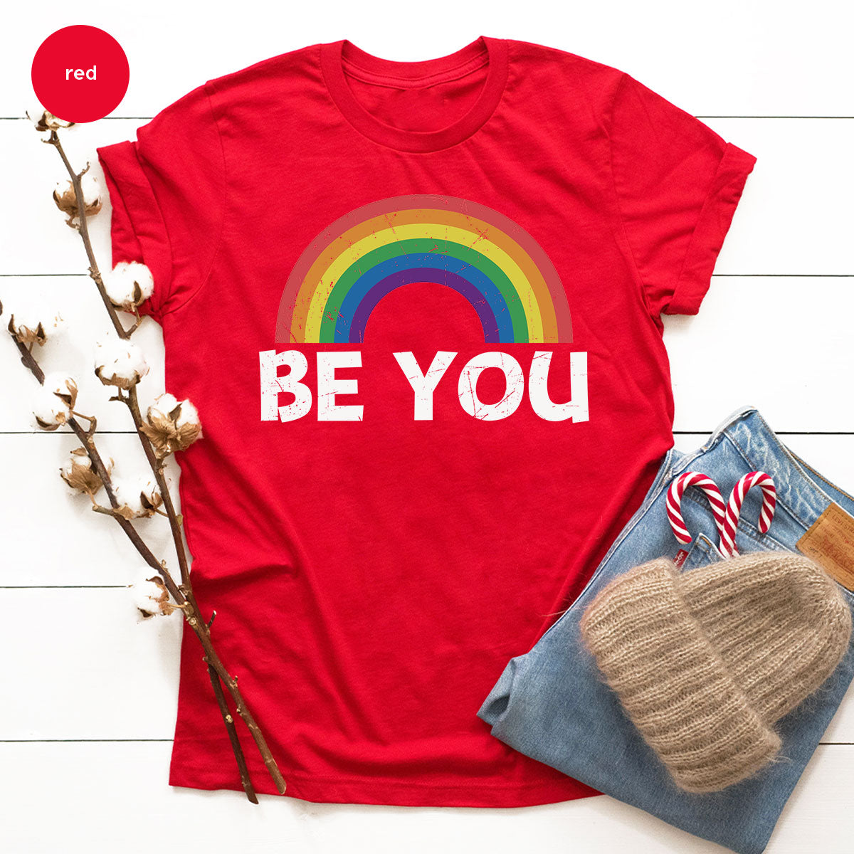 Rainbow T-Shirt, Be You Shirt, LGBT Pride product image 76