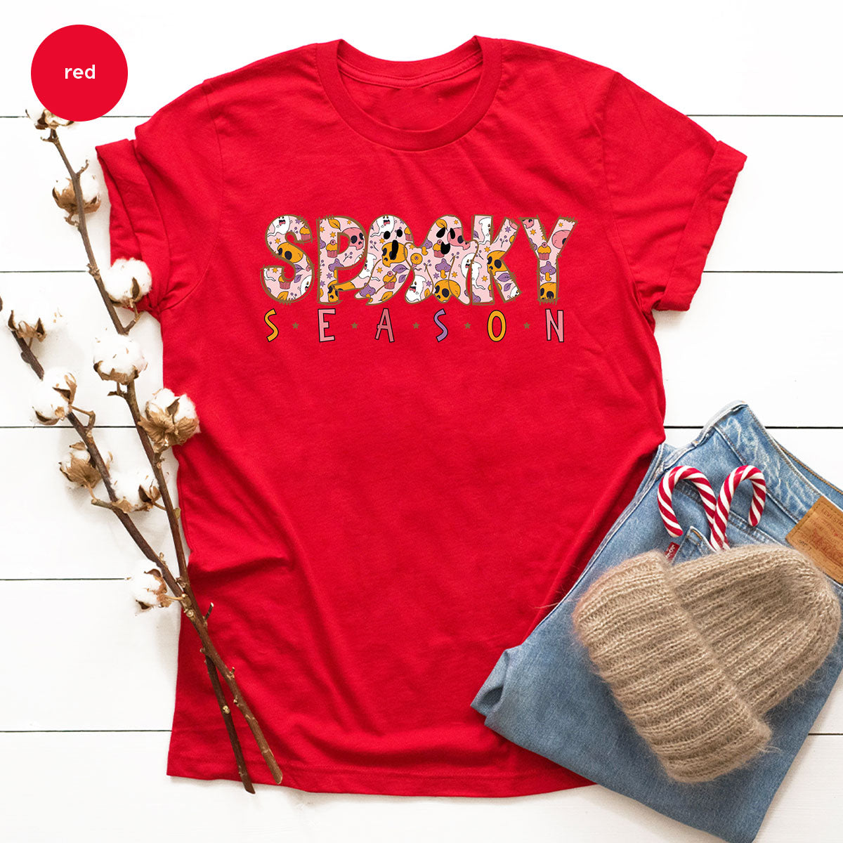 Ghost Graphic Tees, Cute Kid Halloween Shirt, Spooky product image 142
