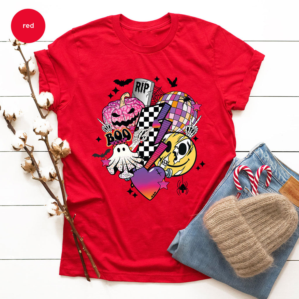 Halloween Shirt, Gifts, Spooky Season Pumpkin Graphic Tees product image 129