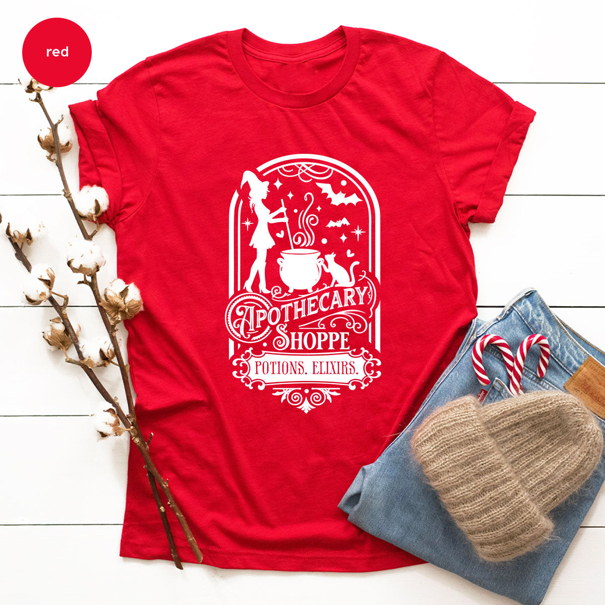Funny Witch Shirt, Halloween Party Tshirt, Apothecary product image 149