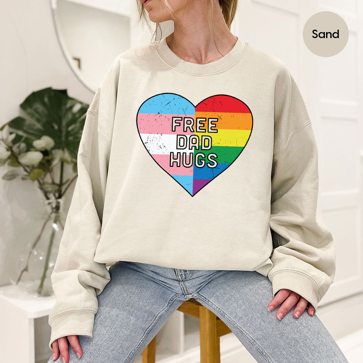 Free Dad Hugs Shirt, LGBT Pride T-Shirt product image 85