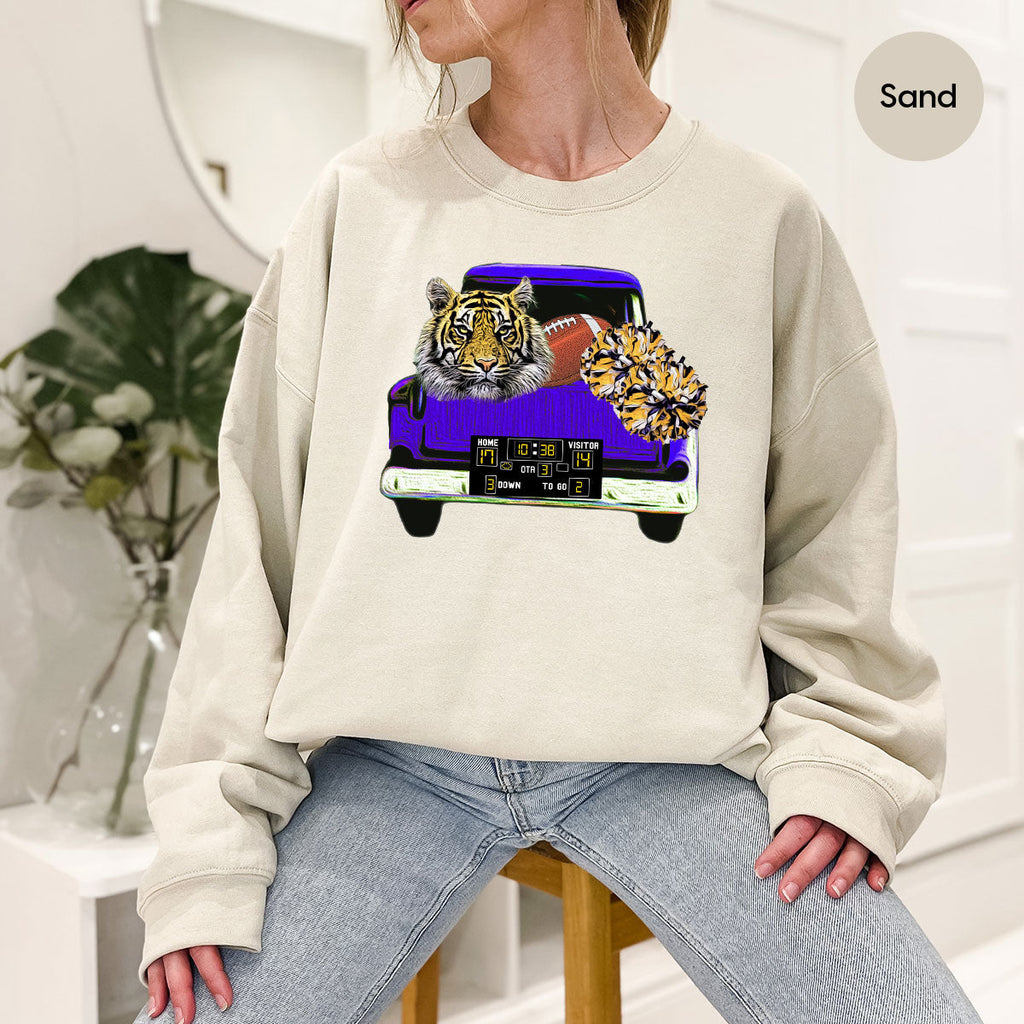 Football Truck Shirt, Tiger Graphic Tees, Mom TShirt, Gifts product image 108