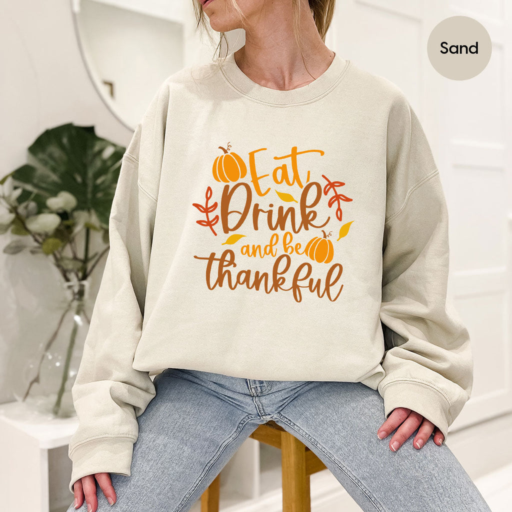 Cute Pumpkin T-Shirt, Fall Graphic Tees, Thankful Gifts product image 114
