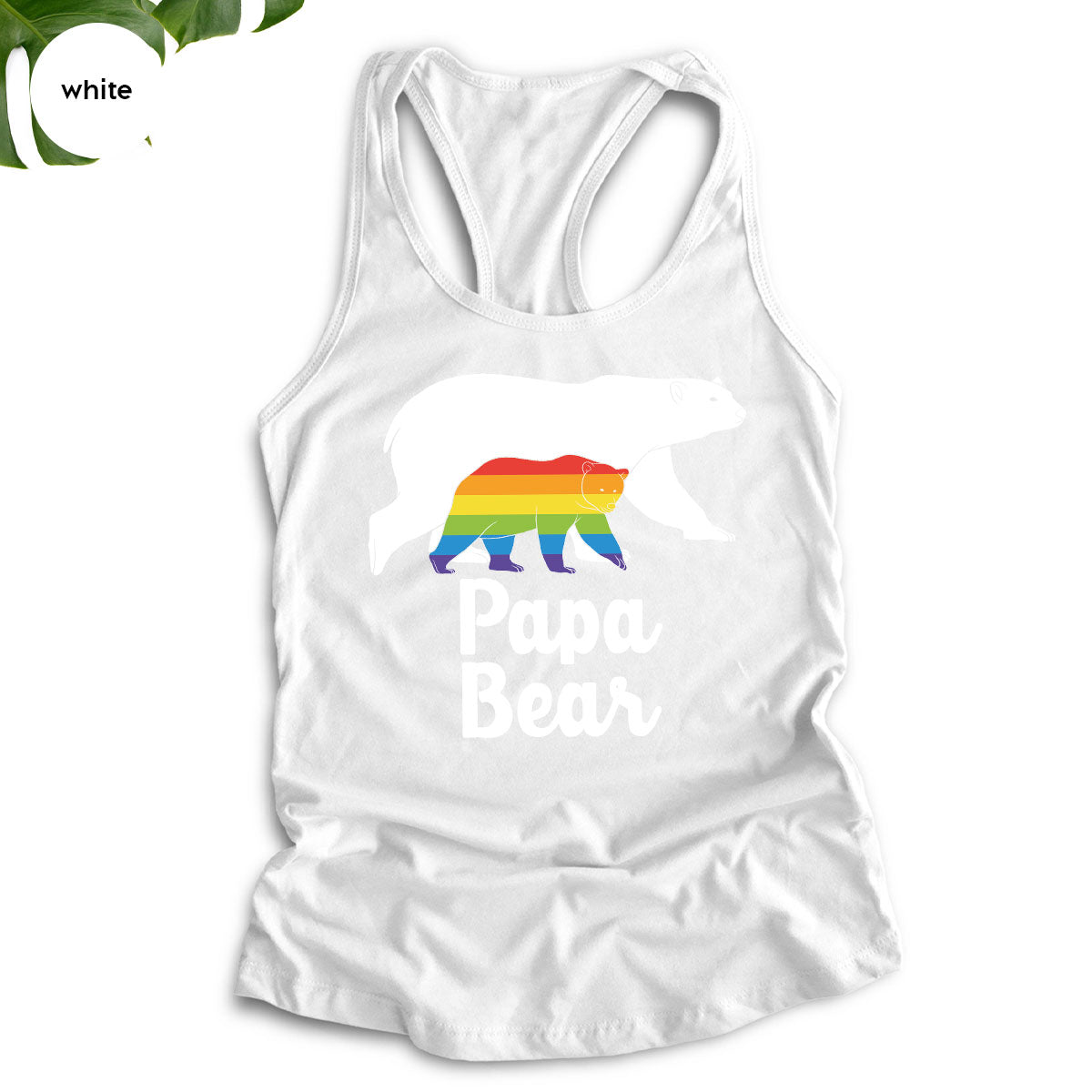 Papa Bear Shirt, T-Shirt, LGBT Rainbow Tee product image 88
