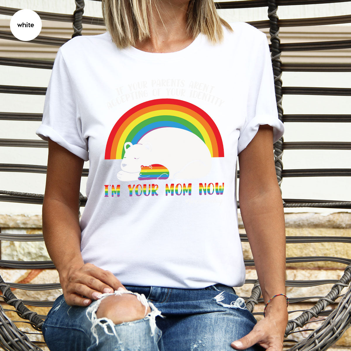 I'm Your Mom Now T-Shirt, Cute LGBT Glory Tee product image 89