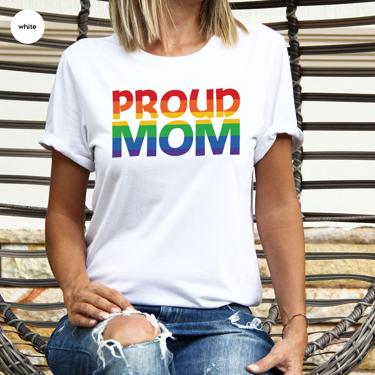 Proud Mom Shirt, LGBT T-Shirt, Tee product image 90