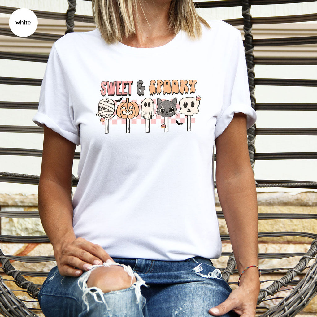 Retro Pumpkin T Shirt, Vintage Cat T-Shirt, Sweet Toddler product image 135