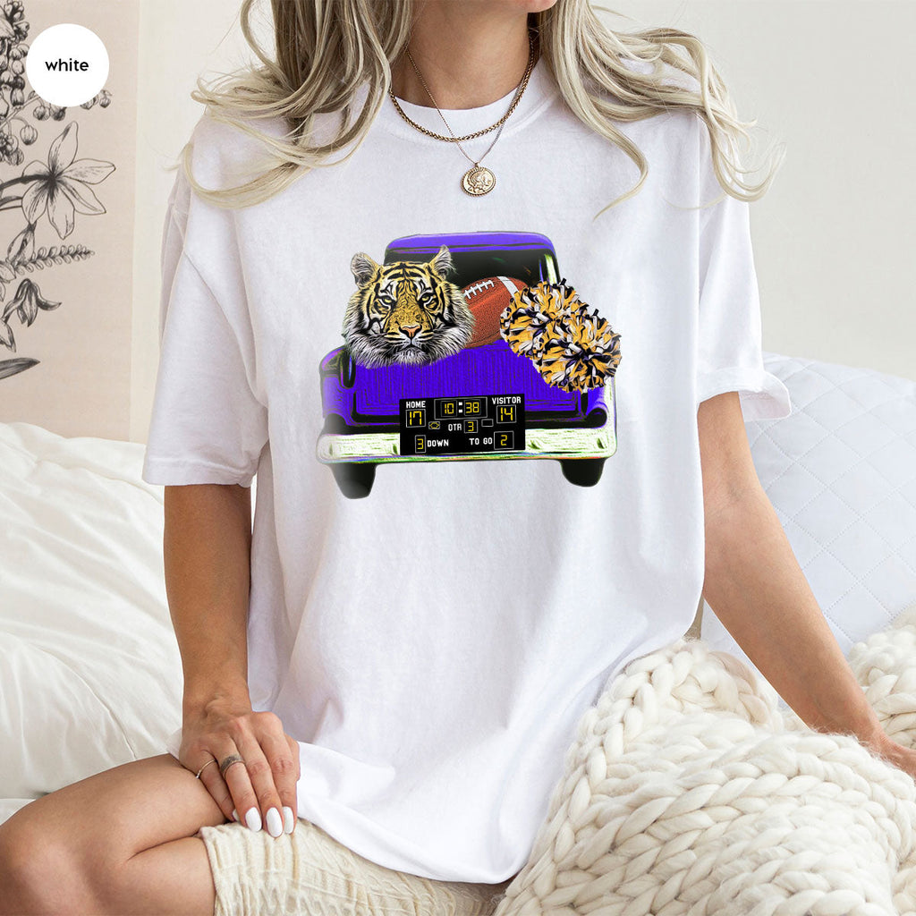 Football Truck Shirt, Tiger Graphic Tees, Mom TShirt, Gifts product image 111