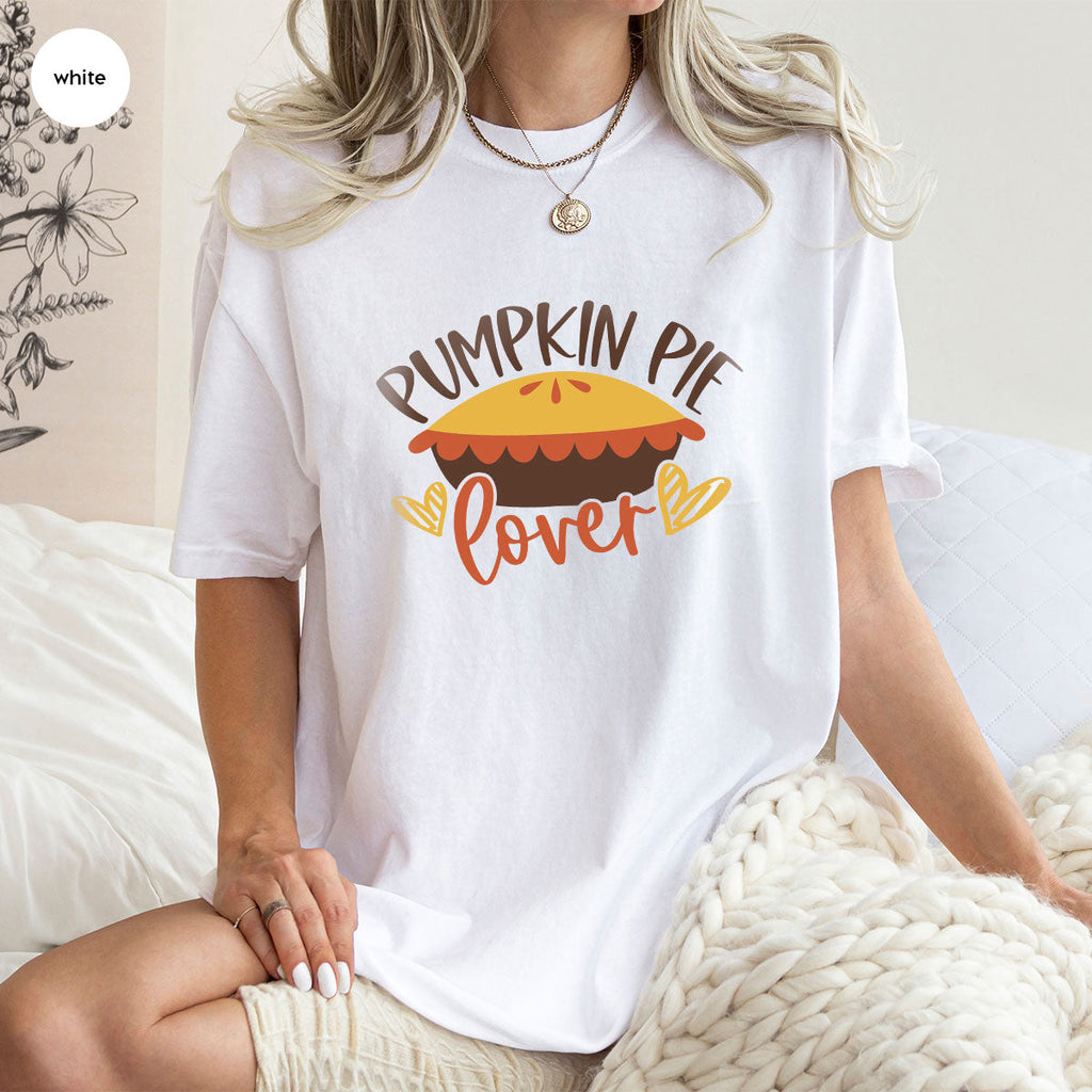 Kids Thanksgiving Shirts, Pumpkin Pie Graphic Tees, Gift product image 106