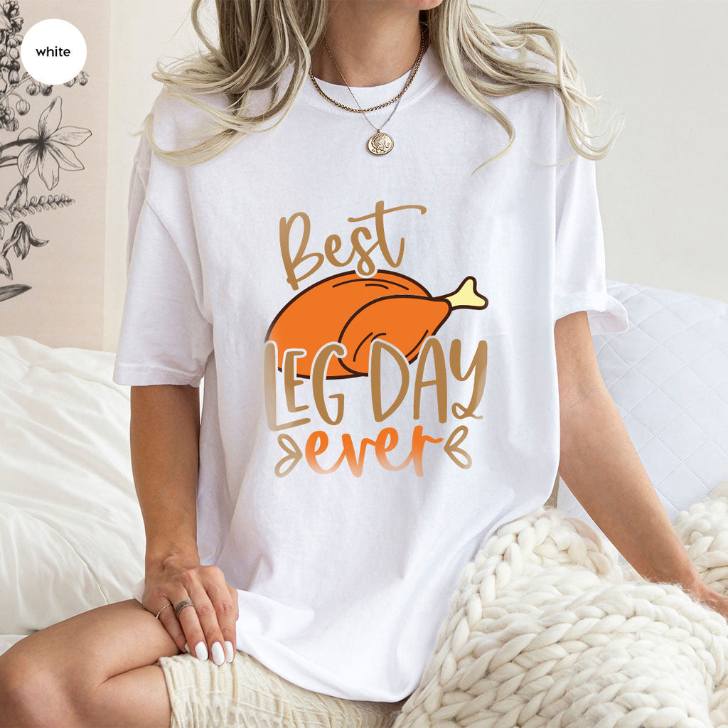 Funny Thanksgiving Shirts, Turkey Graphic Tees, Fall product image 93