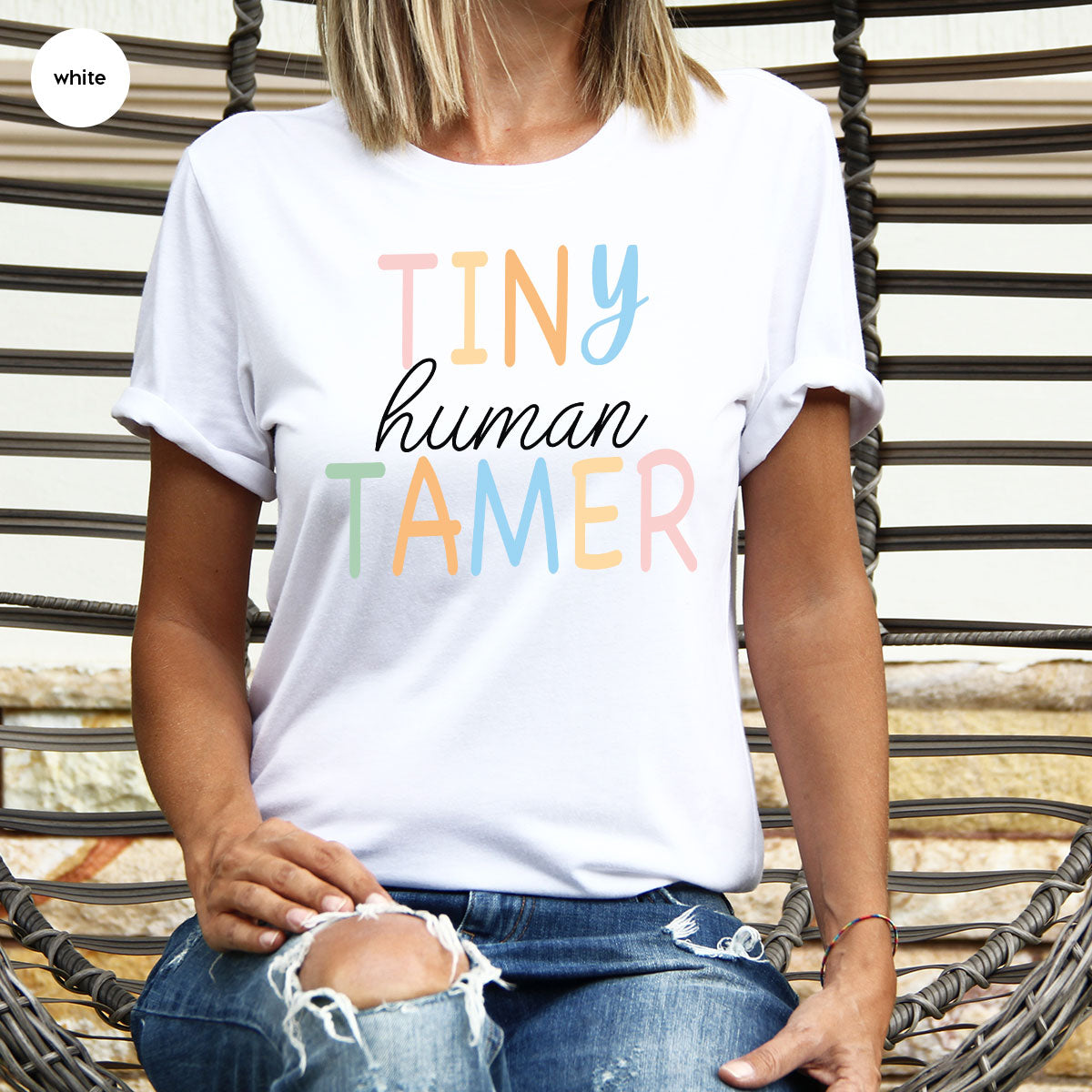 Teacher Shirt, Tiny Human Tamer, Kindergarten Preschool product image 24
