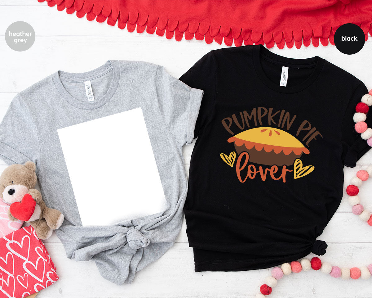 Kids Thanksgiving Shirts, Pumpkin Pie Graphic Tees, Gift product image 81