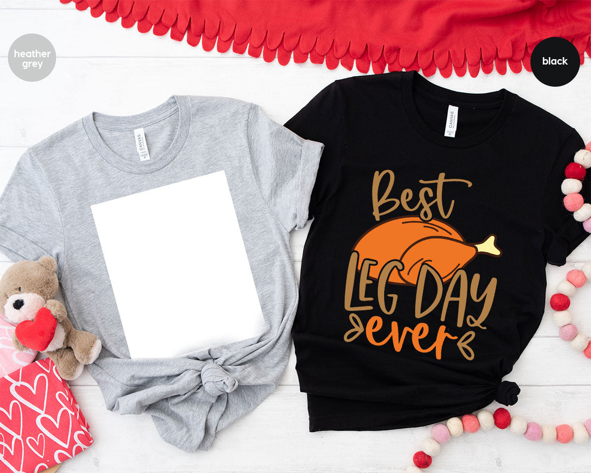 Funny Thanksgiving Shirts, Turkey Graphic Tees, Fall product image 69