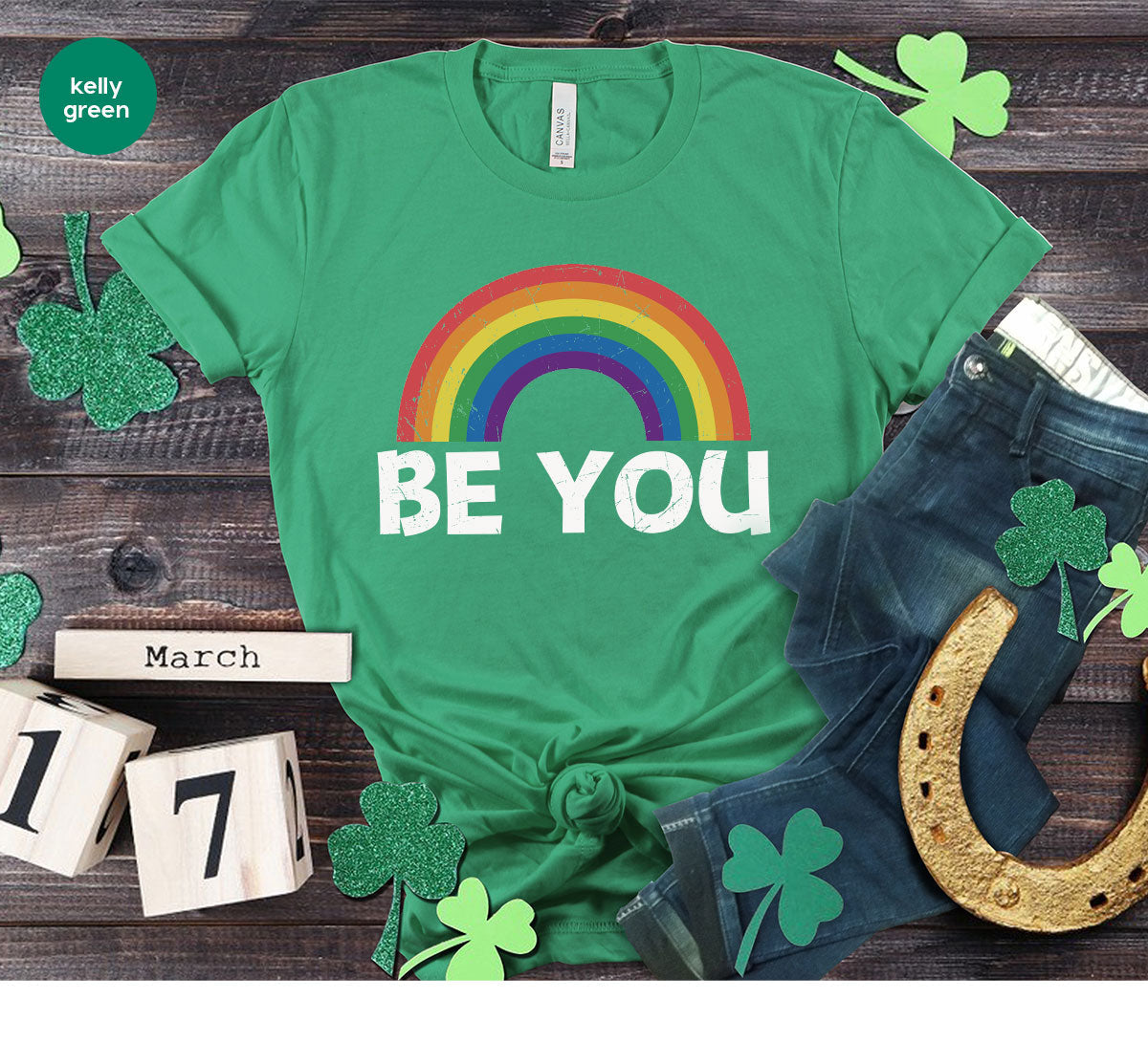 Rainbow T-Shirt, Be You Shirt, LGBT Pride product image 81