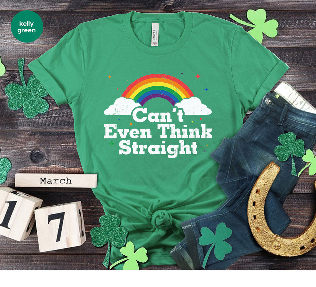 Can I Even Think Straight Shirt, Rainbow T-Shirt, LGBT product image 87