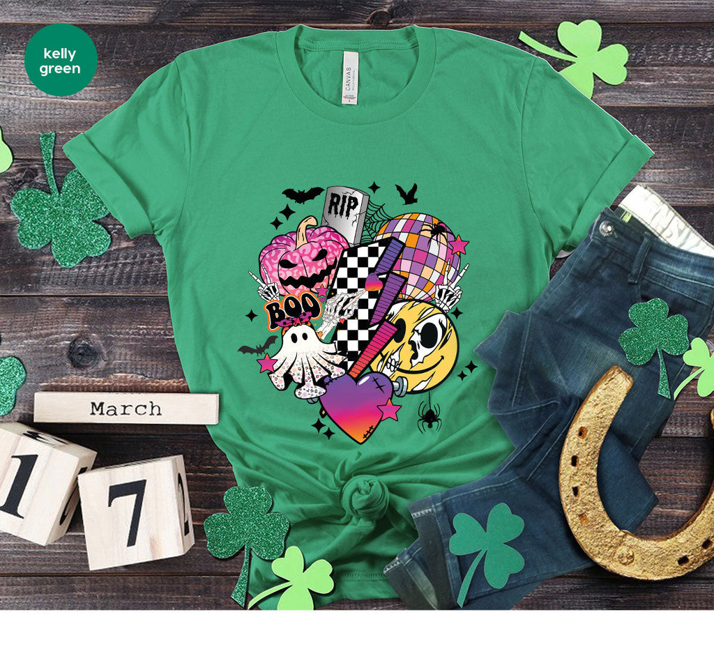 Halloween Shirt, Gifts, Spooky Season Pumpkin Graphic Tees product image 134