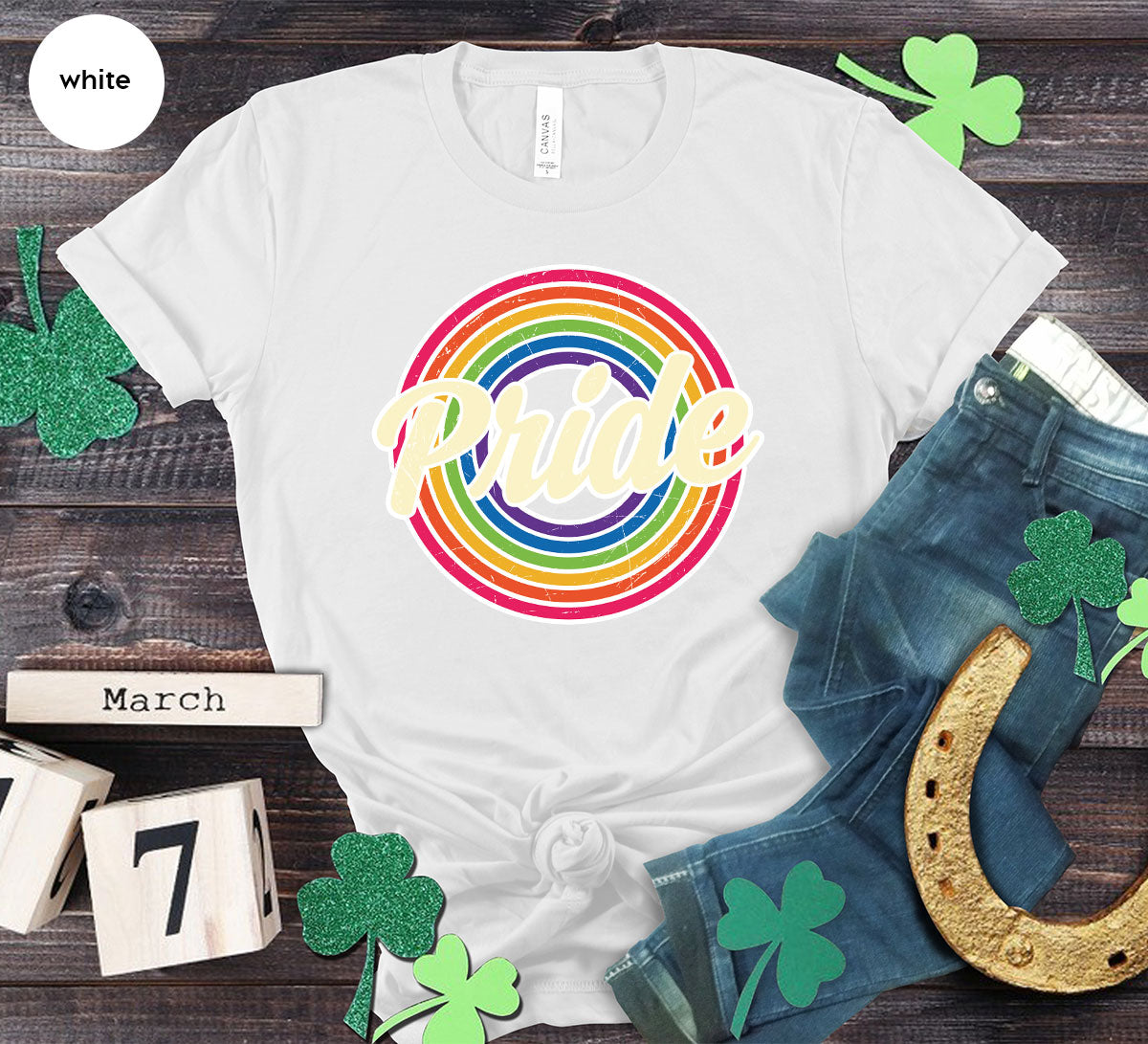Pride Shirt, LGBT T-Shirt, Tee, Rainbow Graphic product image 85