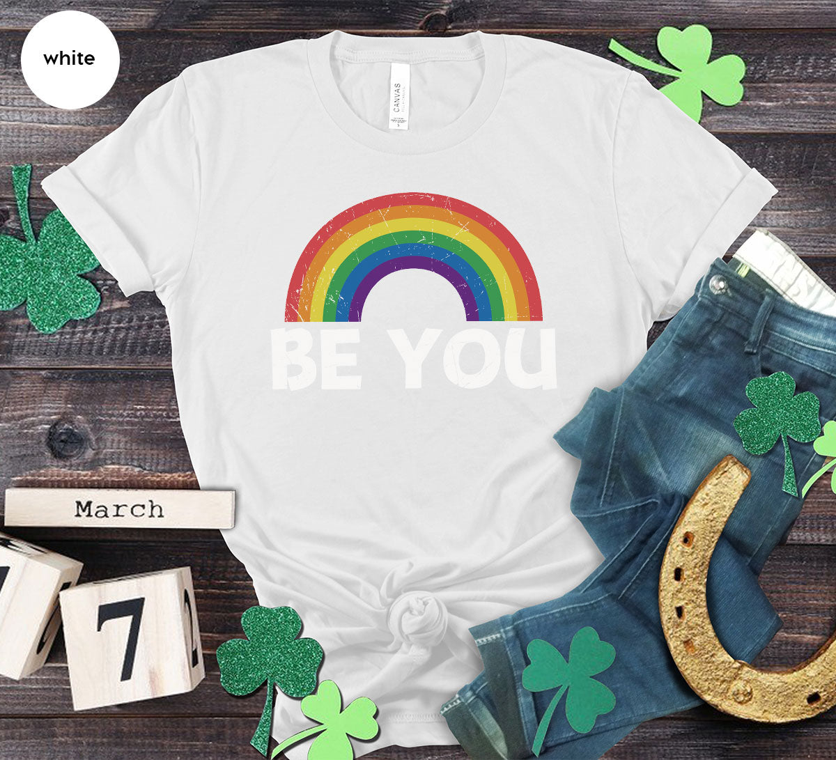 Rainbow T-Shirt, Be You Shirt, LGBT Pride product image 82