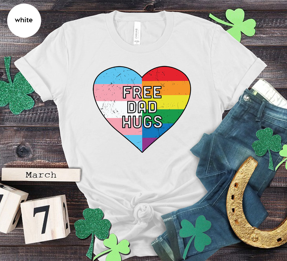 Free Dad Hugs Shirt, LGBT Pride T-Shirt product image 88
