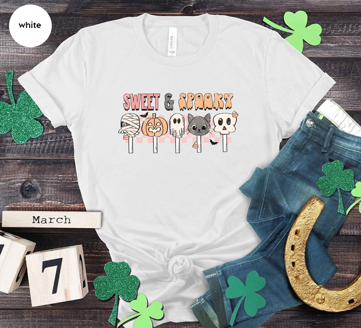 Retro Pumpkin T Shirt, Vintage Cat T-Shirt, Sweet Toddler product image 134