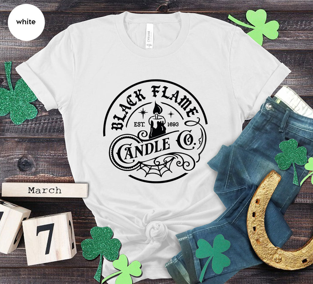 Black Flame Candle Shirt, Halloween Gifts, Hocus Pocus product image 117