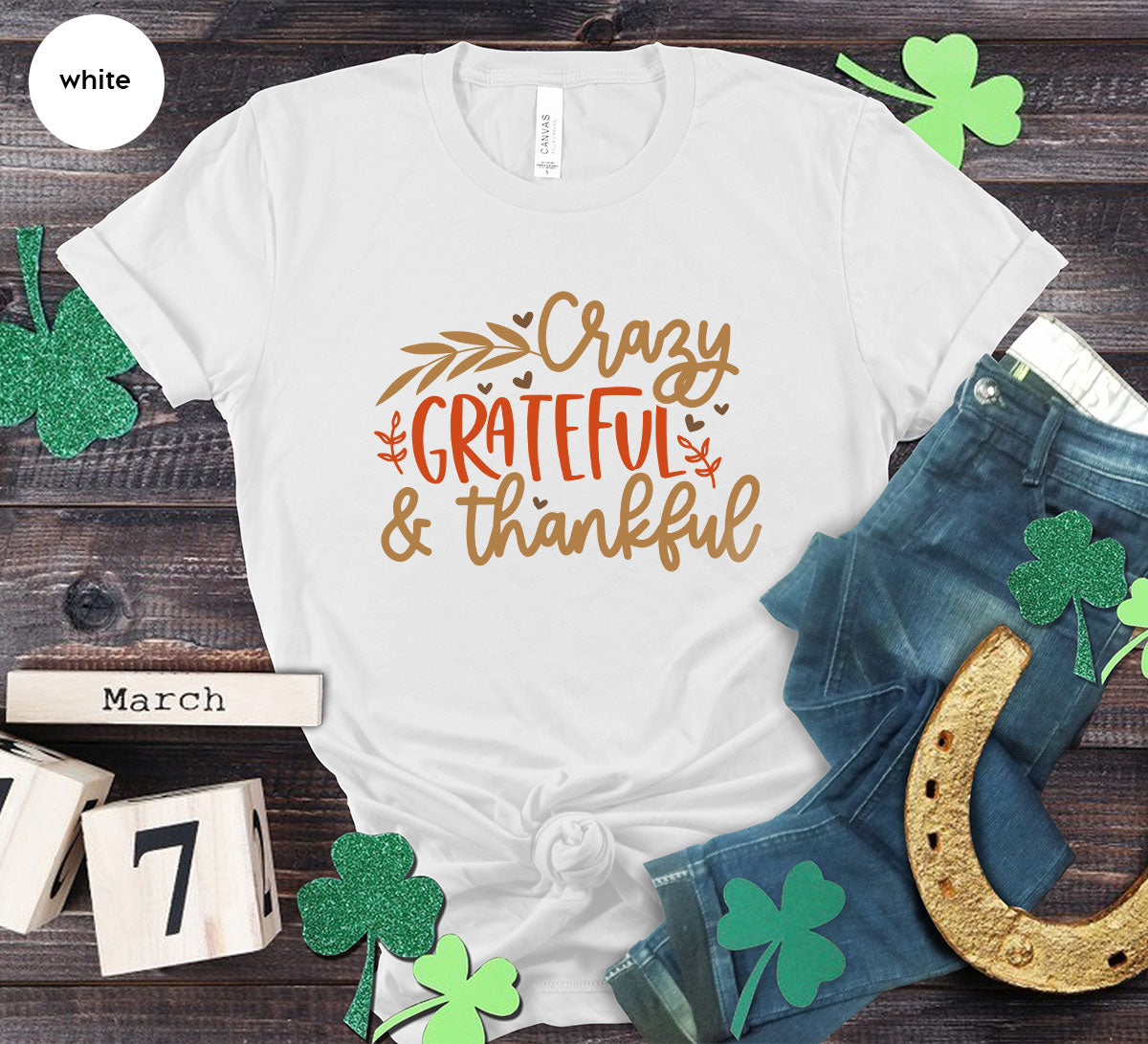 Funny Fall T Shirt, Gift for Her, Crazy Grateful Thankful product image 110